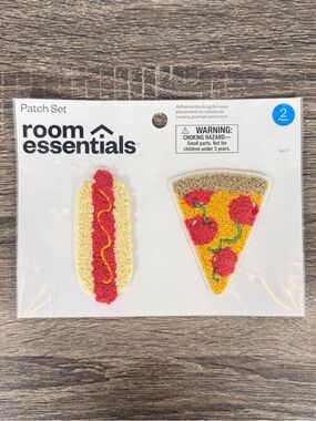 NEW Room EssentialsHot Dog and Pizza Patch Set
